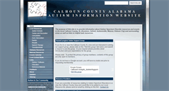 Desktop Screenshot of calhouncountyautisminfo.com