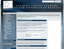 Tablet Screenshot of calhouncountyautisminfo.com